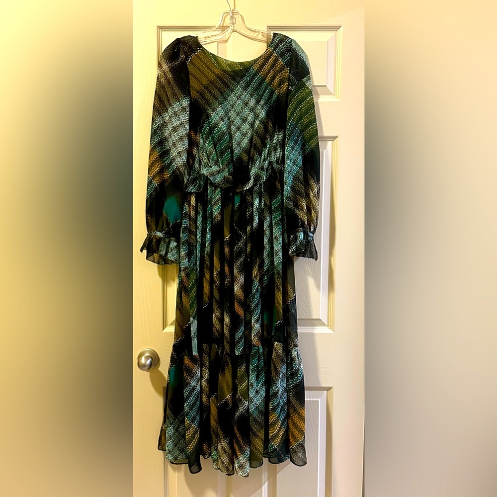 GREEN DRESS FOR FALL
